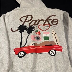 Trendy Womans Parke Los Angeles Hoodie - Gray